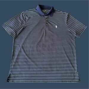Polo by Ralph Lauren Classic Flex Blue and White Striped Polo